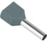 Наконечник штыревой втулочный изолированный STEKKER LD406-2510 НШВИ(2) 2,5-10 (упаковка 100 шт), 50389 5