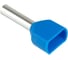 Наконечник штыревой втулочный изолированный STEKKER LD406-7508 НШВИ(2) 0,75-8 (DIY упаковка 25 шт), 50406 6