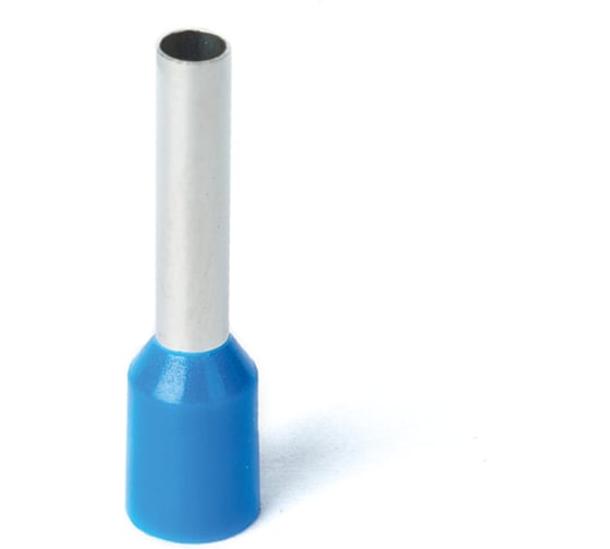 Наконечник-гильза HLT Е2518 2.5мм? с изолированным фланцем синий 100шт. (20уп./уп.) 084-04-37 1