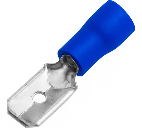 Разъем кабельный плоский изолированный «папа» Vell РПИ-П 2,5-6,3, 100 шт {VLrpip-2.5-6.3(100)} (2 шт) 1397021