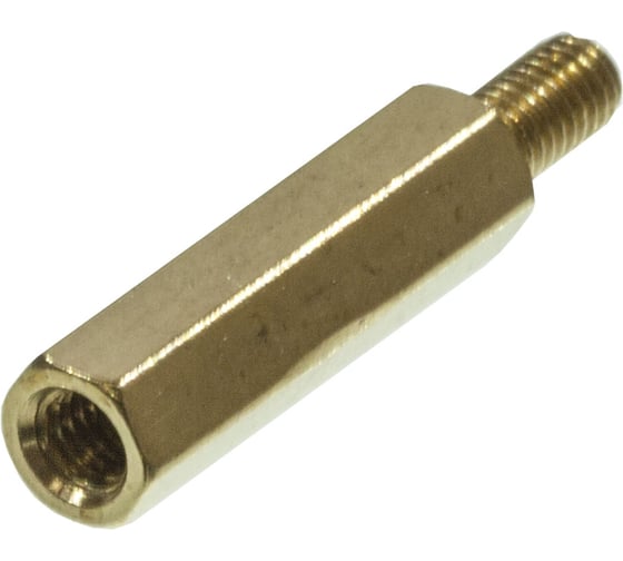 Шестигранная стойка для печатных плат ЦКИ Глобал внутренняя/наружная, М3x18, латунь, 20 шт 59367