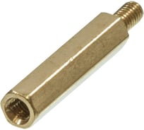 Шестигранная стойка для печатных плат ЦКИ Глобал внутренняя/наружная, М3x22, латунь, 20 шт 76453