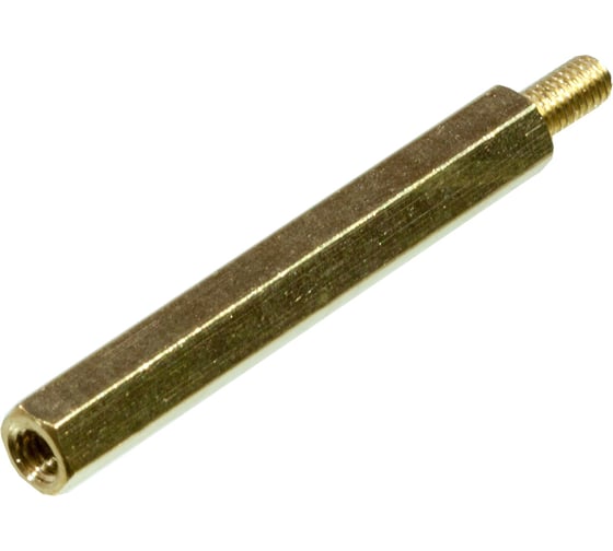 Шестигранная стойка для печатных плат ЦКИ Глобал внутренняя/наружная, М3x35, латунь, 20 шт 25886