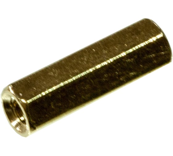 Шестигранная стойка для печатных плат ЦКИ Глобал внутренняя/внутренняя М3x15 латунь 100 шт. 74635