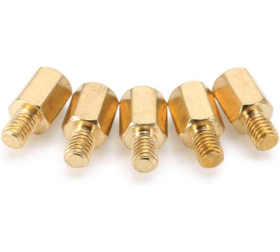 Шестигранная стойка для печатных плат ЦКИ Глобал внутр./наруж., М3х10, лат., уп. 50 шт. 65255