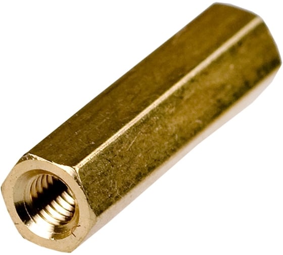 Шестигранная стойка для печатных плат ЦКИ Глобал внутренняя/внутренняя М3x10 латунь 25 шт 59061