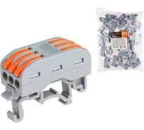 Клемма проходная СК-223D 2,5 мм² 25 штук Юпитер JP7201-14 ЦЕ-3102734592