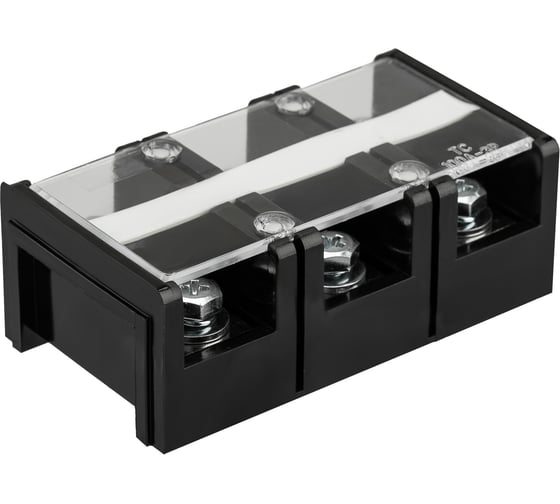 Блок зажимов клеммный REXANT БЗН ТС-1003 35мм2 100A 3 пары 11-2160