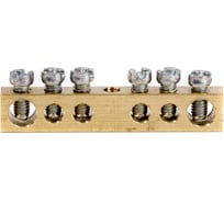 Шина латунная DKC на 6 отверстий 2х6мм,4х4мм 1 ШТ F06AB011