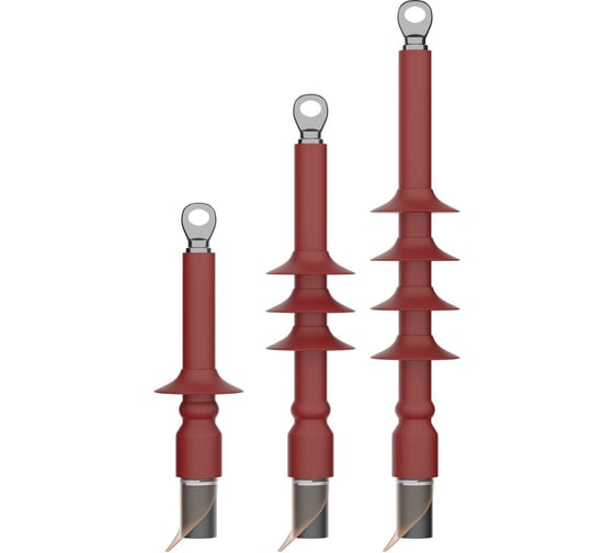 Муфта концевая НИЛЕД HT2-12/1x25-50L12 (1ПКНт-10-25-50) комплект на 3 фазы, наружная установка, СПЭ, с болтовыми наконечниками, без брони 16001917