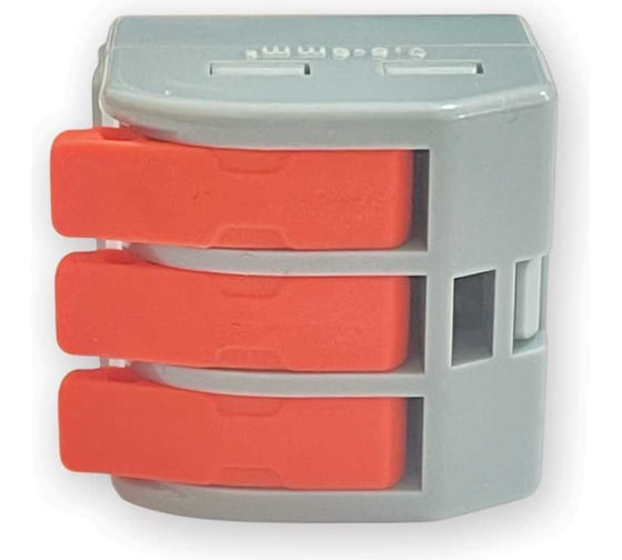 Соединительная клемма DORI СМК 222-463 3-х проводная (0.5-6мм2), 450В, 41А, 10 шт. 56106