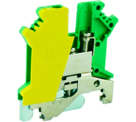 Клемма винтовая заземляющая UPUN UKJ-2.5JD, 10 шт 11007 erp859348-1