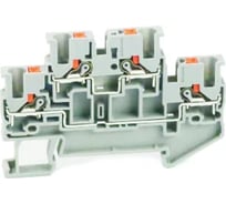 Клемма нажимная двухуровневая UPUN UJ6-2.5/2-2, 10 шт 421467 erp859411-1