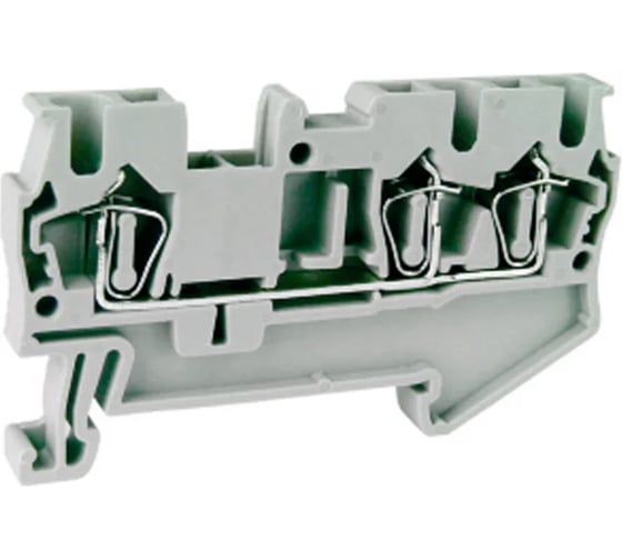 Клемма пружинная UPUN UJ5-2.5/1×2, 10 шт 421028 erp859439-1