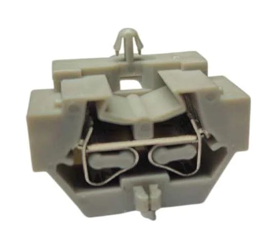 Мини клемма UPUN UJ2-2.5/2X2Q, 4 точки подключения в клемме, боковой подвод кабеля, тип фиксации провода: пружинный, номинальное сечение: 2,5 мм кв., 24A, 500V, цвет: серый, 10 шт erp859438-1