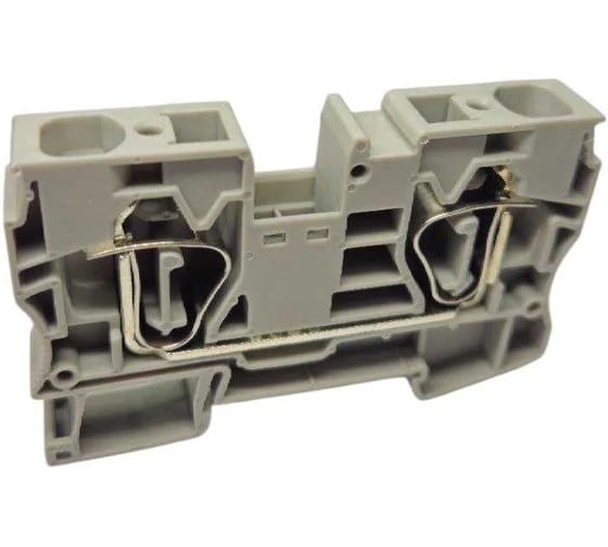 Проходная клемма UPUN UJ5-16,тип фиксации провода: пружинный, номинальное сечение: 16 мм кв., 90A, 800V, цвет: серый, 10 шт erp859433-1