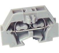 Мини клемма UPUN UJ2-1.5N, 2 точки подключения в клемме, боковой подвод кабеля, тип фиксации провода: пружинный, номинальное сечение: 1,5 мм кв., 17,5A, 400V, цвет: серый, 30 шт. 441033 erp859430-1