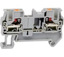 Проходная клемма UPUN UJ6-4/1X2, 3 точки подключения в клемме, тип фиксации провода: push-in, номинальное сечение: 4 мм кв., 32A, 800V, цвет: серый, 70 шт. erp859408