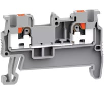 Проходная клемма UPUN UJ6-1.5, 2 точки подключения в клемме, тип фиксации провода: push-in, номинальное сечение: 1,5 мм кв., 17,5A, 500V, цвет: серый, 100 шт. erp859387