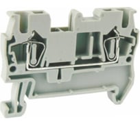 Проходная клемма UPUN UJ5-2.5, 2 точки подключения в клемме, тип фиксации провода: пружинный, номинальное сечение: 2,5 мм кв., 31A, 800V, цвет: серый, 10 шт. erp859434-1