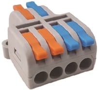 Клеммник Fibox 2 в 4 конт. крас.син.клав. зажимной электромонт.проходн. 4.0кв.мм DF-42 Т03753819