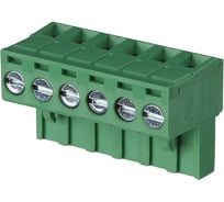 Клеммник Fibox 2 конт. гнездо, шаг 5.08 мм, на пров. до 2.5 кв.мм зелен. CM-2EDG-R-5.08-2P Т03759564
