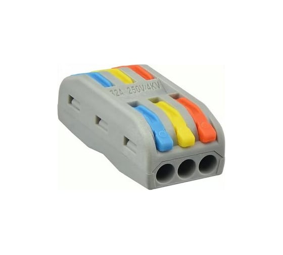 Клеммник Fibox 3 конт. крас.желт.син.клав. зажимной электром. проходн. 2.5кв.мм PCT-2-3C Т03753828