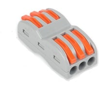 Клеммник Fibox 3 конт. оранж.клав. зажимнойэлектромонт. проходн., сер. 2.5кв.мм PCT-2-3 Т03753825