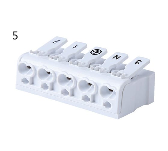 Клеммник Fibox 5 конт. зажимной марк. 3N Земля12 ш.10.0мм, с заземл.2.5 кв.мм CM-238-D-5P Т03756354