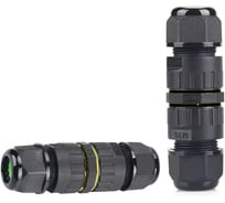 Муфта Fibox 3 конт. IP68, д2-х каб. сеч. пр. 1.5 кв.мм, 3.5 - 7 мм, пвинт. черн. PA EW-M16-3P Т03753806