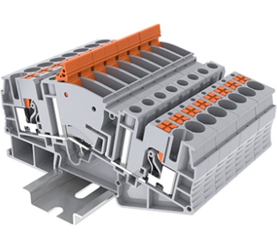 Клемма SUPU TP измерительная с держателем щупов, Push-in, сеч.6мм2, сер.25шт TPME6-2-JP-GY