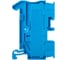 Клемма проходная EKF Push-in 2.5 мм2 синяя PIT-2,5-b 4