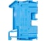 Клемма проходная EKF Push-in 6 мм2 синяя PIT-6-b 4