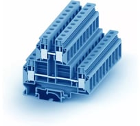 Клемма SUPU серии UKD 4-контактная винтовая, 2-уровневая с перемычкой, сеч. 10 mm2, синяя, 50 шт. 310922-PV