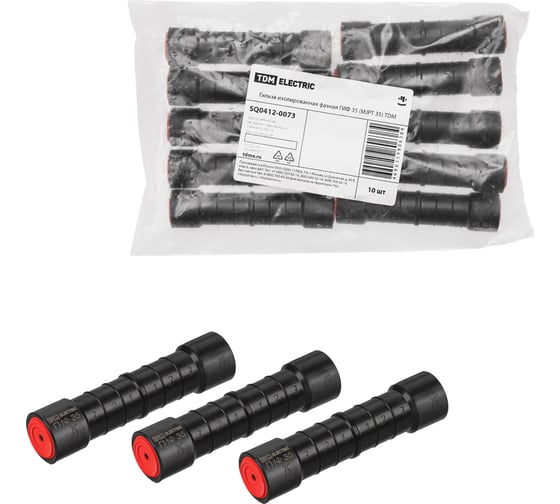 Гильза изолированная фазная TDM ELECTRIC ГИФ 35 (MJPT 35), упаковка 10 штук SQ0412-0073