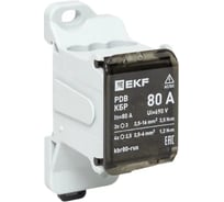 Клеммный блок распределительный EKF КБР 80A kbr80-rus