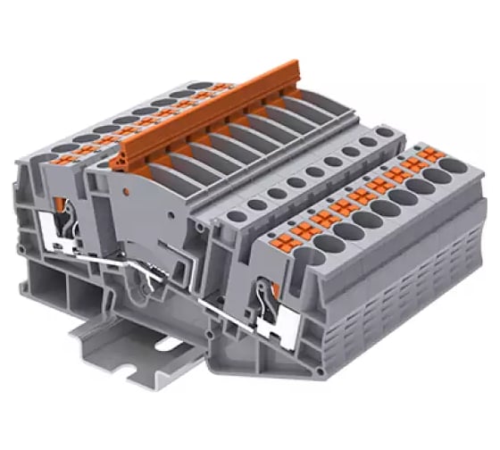 Клемма SUPU TP измерительная, Push-in, сеч.6мм2, сер.25шт TPME6-2-GY