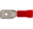 Плоский изолированный наконечник с манжетой папа KLR RFE-1638 6,35x0,8 Красный НУ=100шт 6701638 3