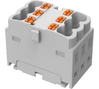 Блок распределительный SUPU TP Push-in, 6 точки подключения, сеч. 4мм2, сер.50шт TPA4-6-GY