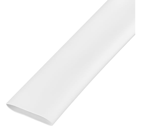 Трубка термоусаживаемая REXANT ТУТ-HF 2:1 20/10 белая 50 м 22-0001-1