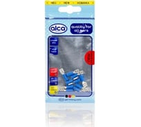 Плоские гнездовые наконечники Alca для подключения кабелей синие 5,6мм 10шт 640750