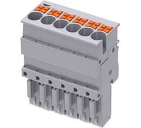 Штекер SUPU TP для клемм TPP, Push-in, 2 конт., сеч.2.5мм2, сер.100шт TPP2.5-2-GY