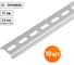 DIN-рейка TDM ELECTRIC 11 см, оцинкованная, индивидуальный штрихкод SQ0804-2001 2