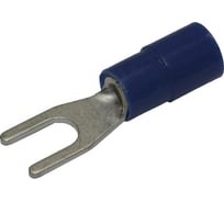 Вилочный изолированный наконечник KLR RNE-325 с нейлоновой манжетой Синий НУ=100шт 6600325