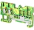 Клемма TP SUPU 1-2 штекерная заземл., Push-in, сеч.2.5мм2, желт.-зел.100шт TP2.5-3-1-PE 1