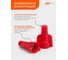Соединительный изолирующий зажим Jazzway PSC-P-7-R (СИЗ-7Л) красный с лепестками до 690 Вт, IP20 (упаковка 500 шт) 5073623 4