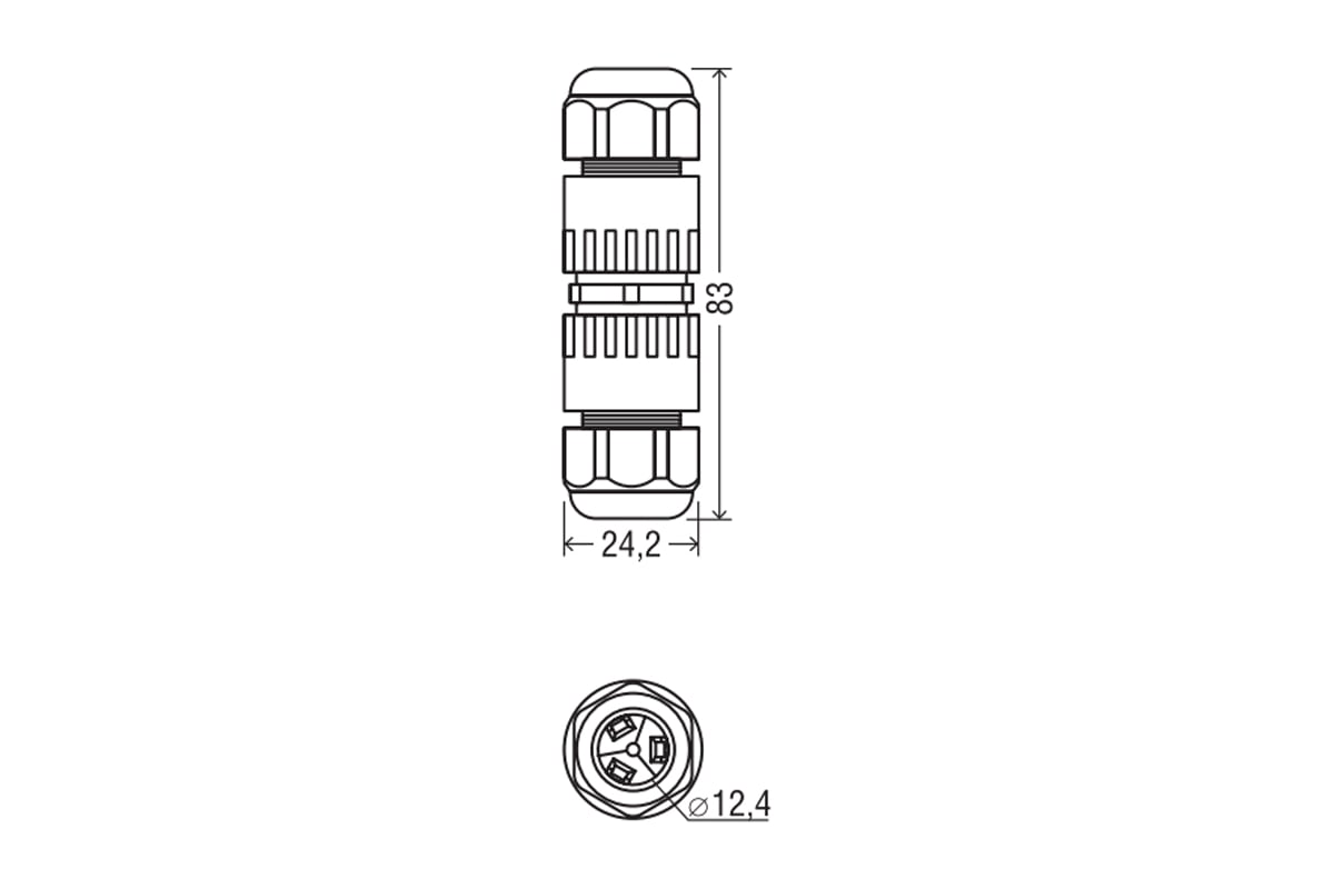 Коннектор Navigator 82 834 NTB-I03-3P-IP68 I-образный, 3PIN 82834 -  выгодная цена, отзывы, характеристики, фото - купить в Москве и РФ