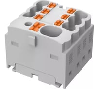 Блок распределительный SUPU TPA Push-in, 7 точек подключения, вход 4мм2, выход 1.5мм2, серый, 25 шт. TPA4/1.5-7-GY