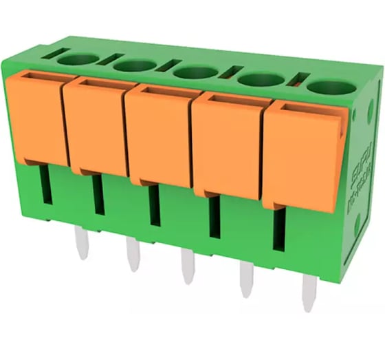 Клеммник SUPU push-in на плату 5.08мм, 06 контактов (под пайку) MC-TC5.08V06P-N-0001