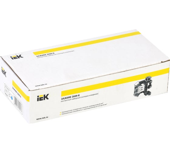 Наборный зажим IEK ЗНИ-6мм2 JXB50А синий 1 шт YZN10-006-K07